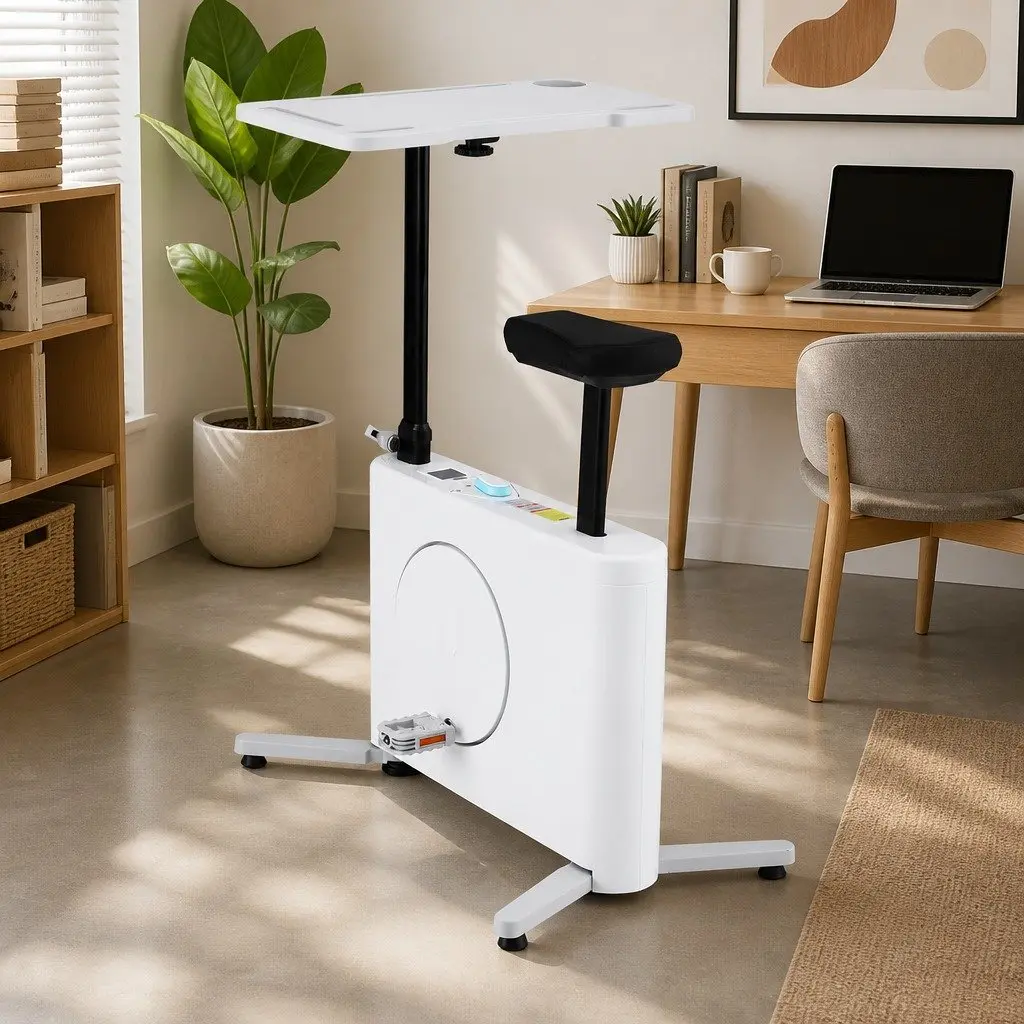 Exercise Desk Bike Magnetic Resistance Home Gym Workstation Tabletop Fitness