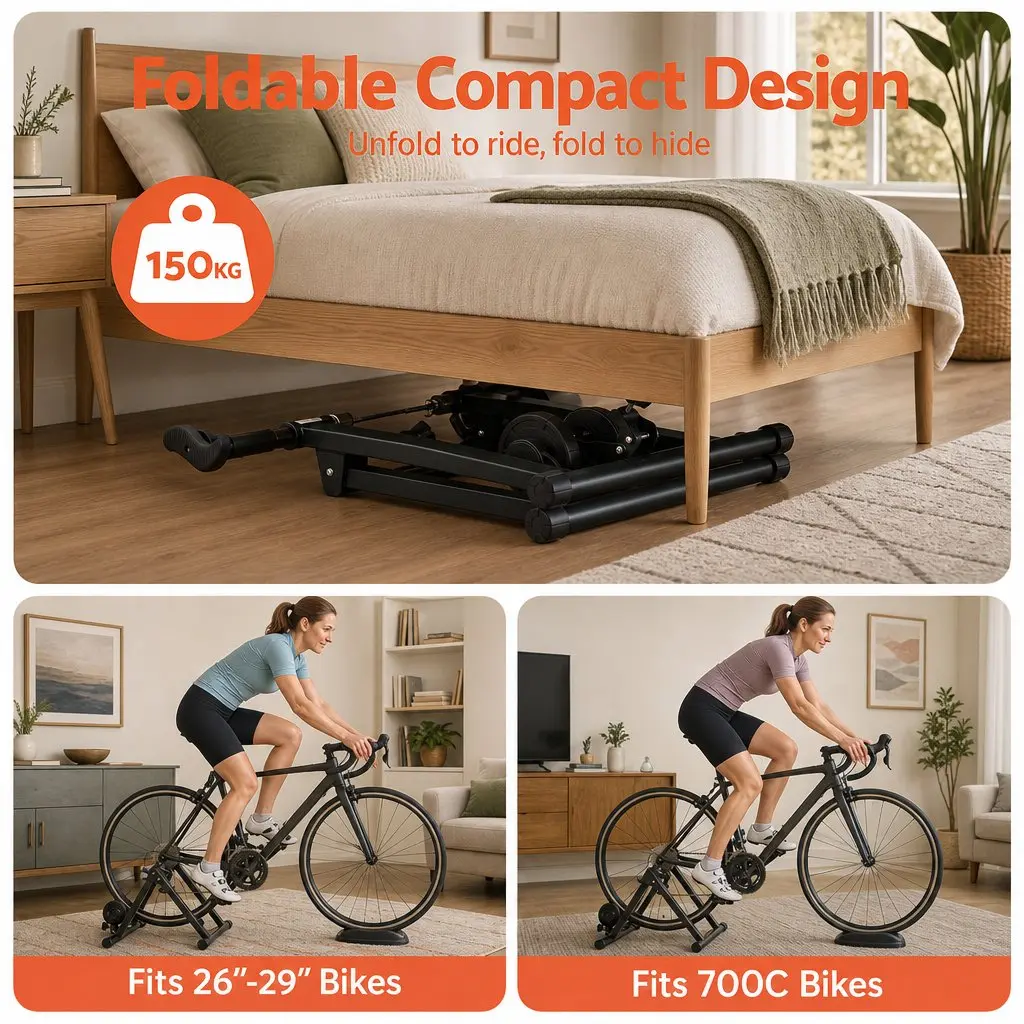 Foldable Indoor Bike Trainer Stand