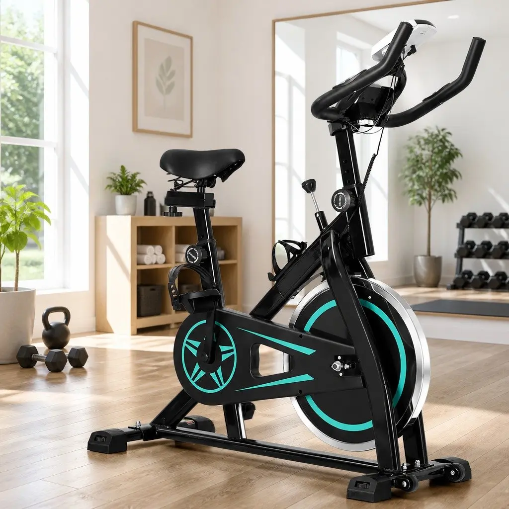 Bike Exercise Bike 10kg Flywheel Home Gym Fitness Equipment 150kg Capacity