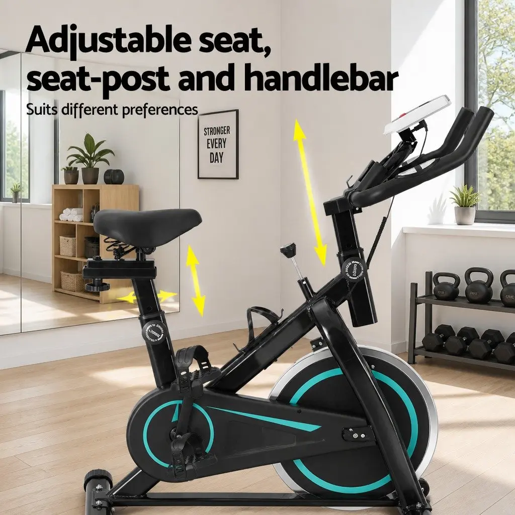 Bike Exercise Bike 10kg Flywheel Home Gym Fitness Equipment 150kg Capacity