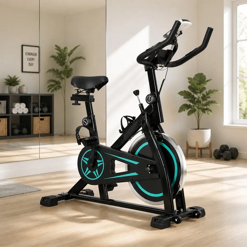 Bike Exercise Bike 10kg Flywheel Home Gym Fitness Equipment 150kg Capacity