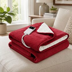 Specifications of the Burgundy Electric Heated Throw Rug