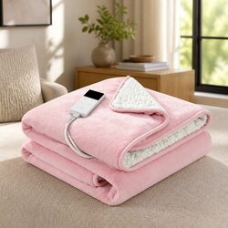 Electric Heated Throw Blanket - 160cm x 130cm, 80W