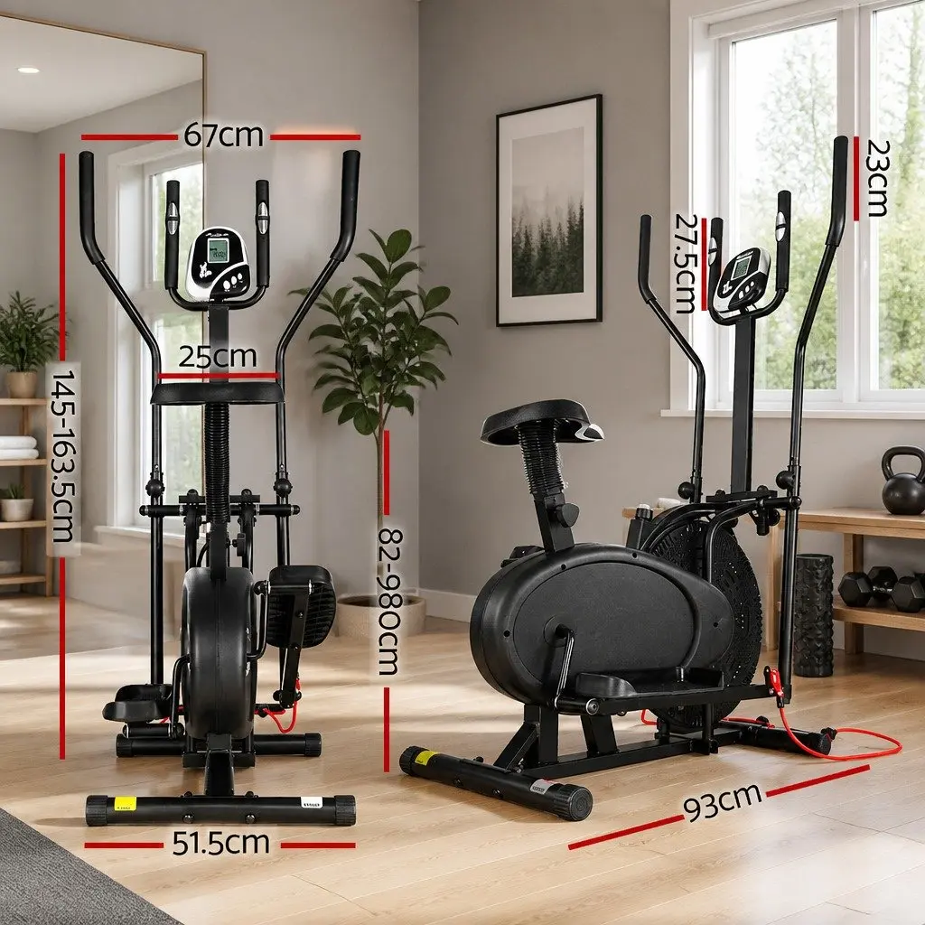Exercise Bike 5 in 1 Elliptical Cross Trainer Home Gym Indoor Cardio Machine