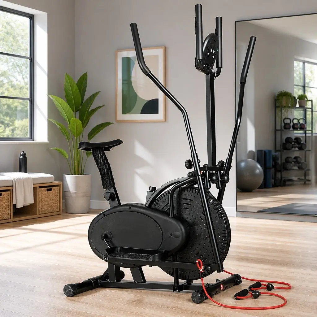 Exercise Bike 5 in 1 Elliptical Cross Trainer Home Gym Indoor Cardio Machine