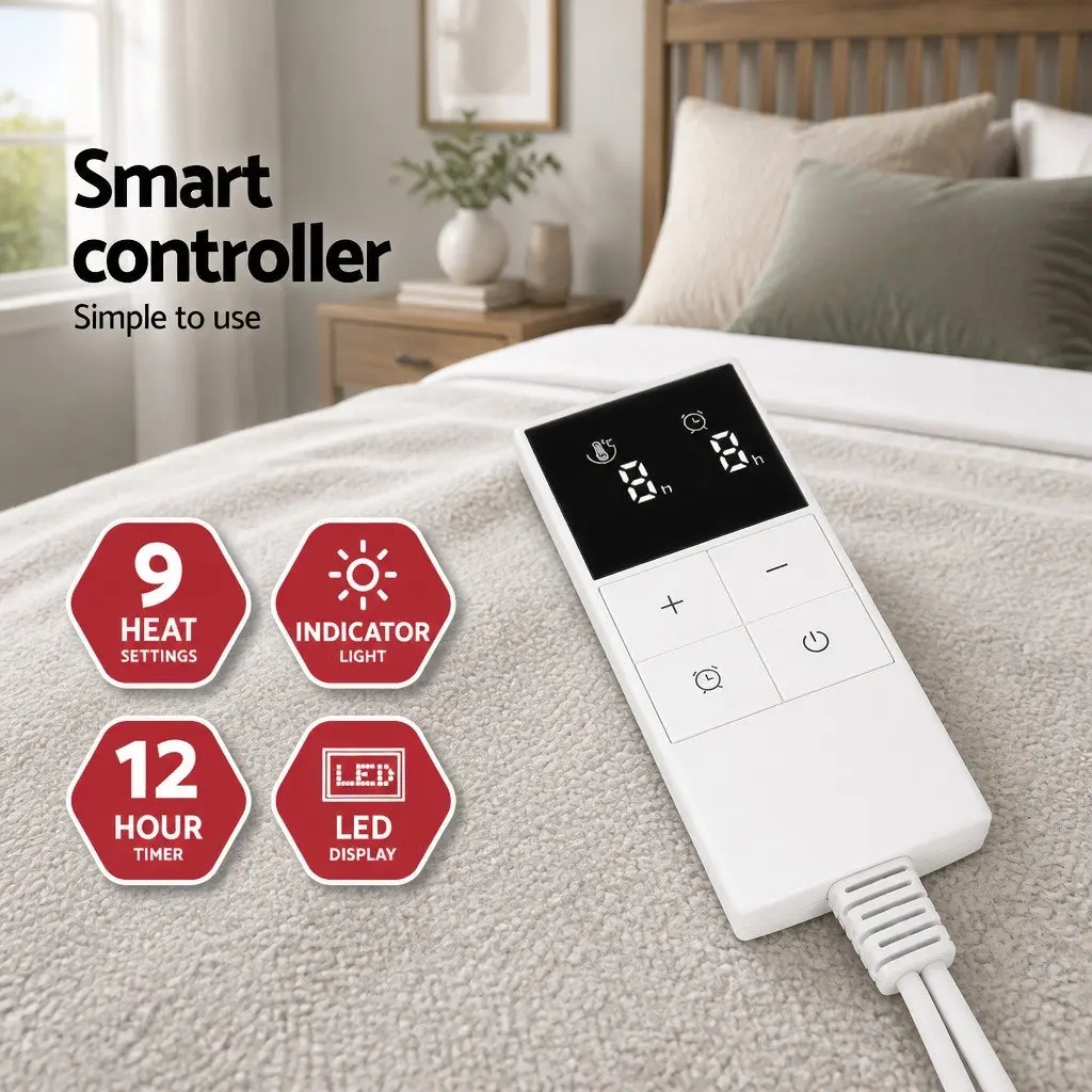 Double Electric Blanket with Fleece