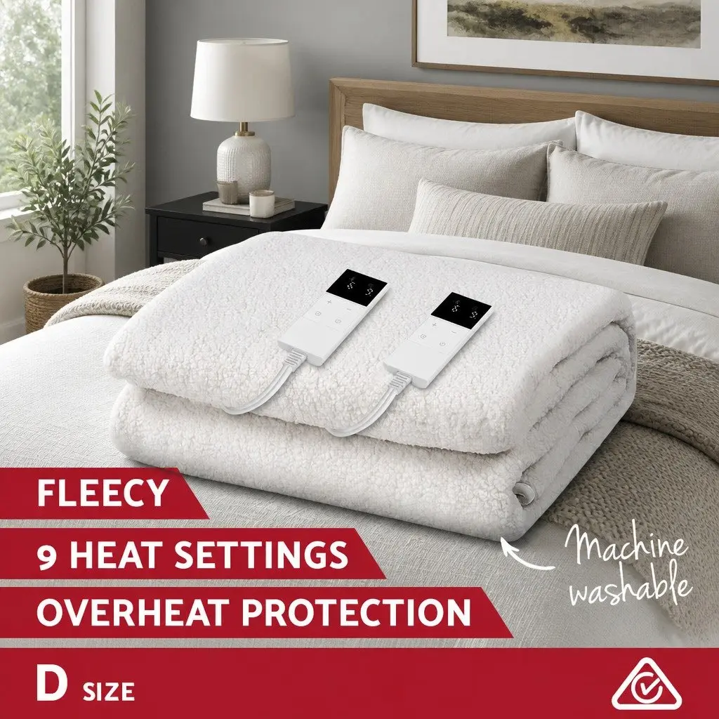 Double Electric Blanket with Fleece