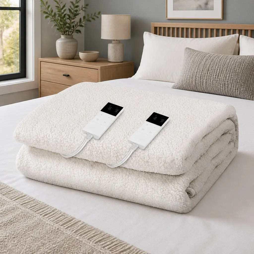 Double Electric Blanket with Fleece