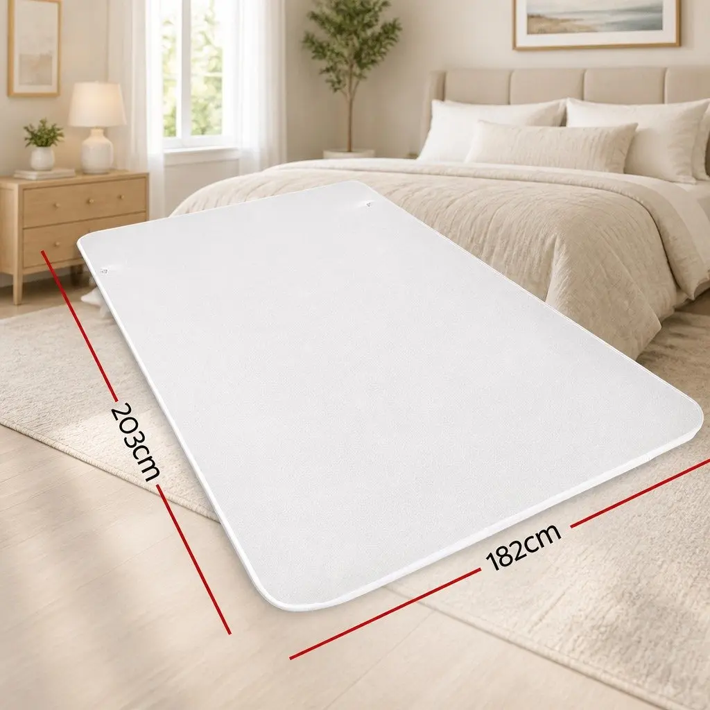 Queen Size Electric Blanket Fully Fitted Fleecy Fabric Heated Bedding 9
