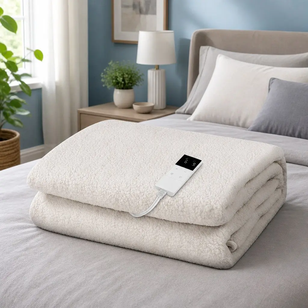 Single Bed Electric Blanket with Adjustable Heat Settings