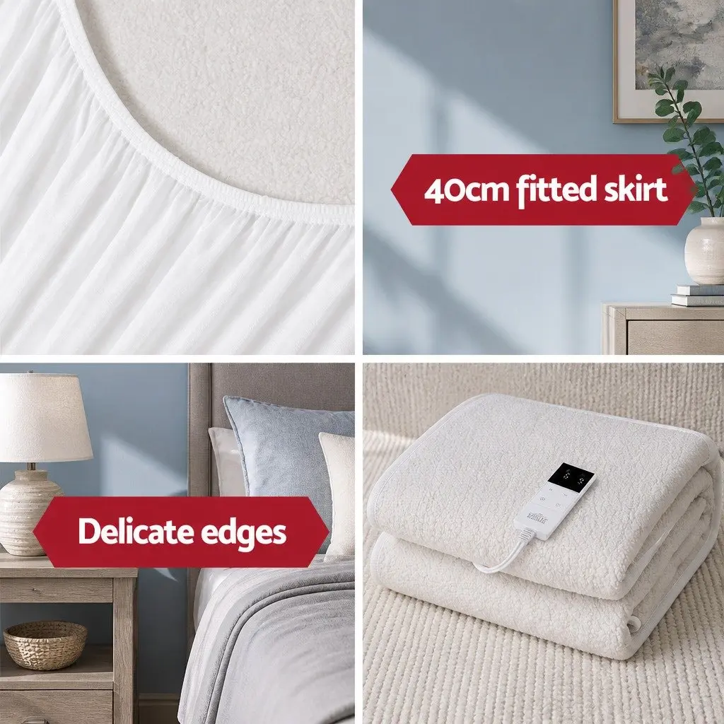 Single Bed Electric Blanket with Adjustable Heat Settings