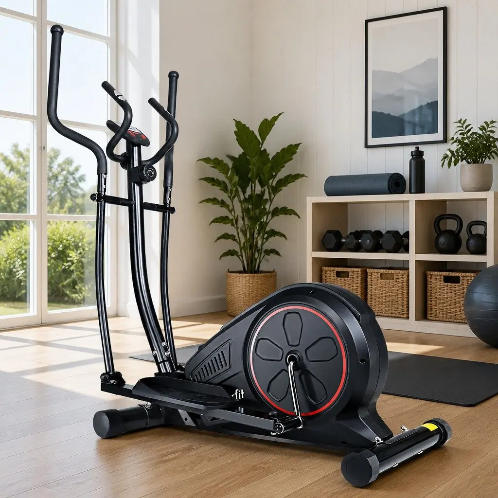 Elliptical Cross Trainer Exercise Bike Home Gym Fitness Machine LCD Display