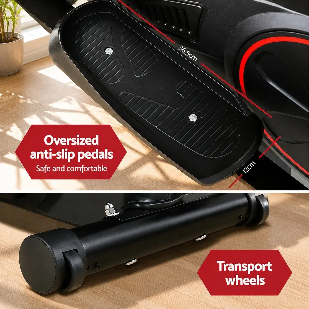 Elliptical Cross Trainer Exercise Bike Home Gym Fitness Machine LCD Display