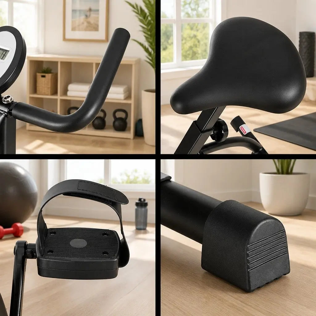 Folding Exercise Bike Indoor Cycling Compact Size