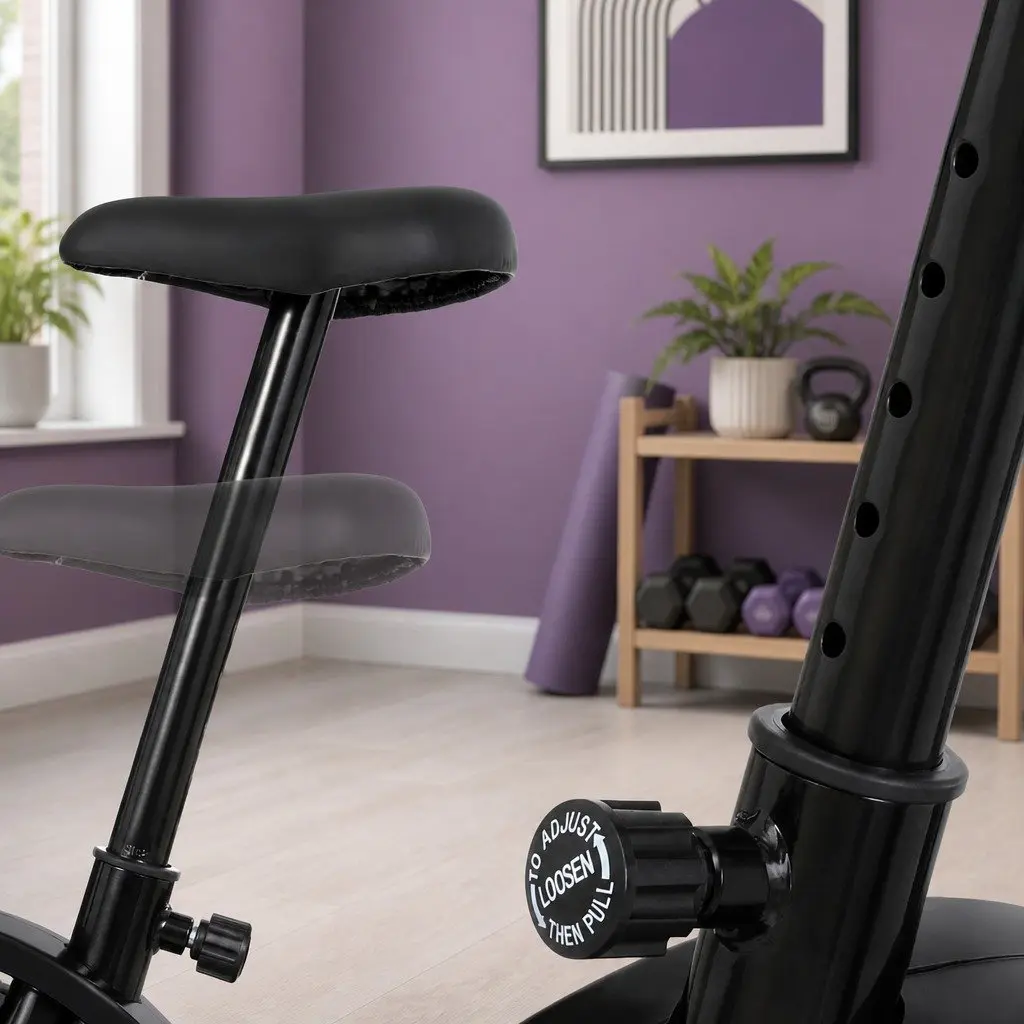Exercise Bike Home Gym Cardio Trainer Magnetic Resistance Grey 93.5 x 48 x 137.5cm