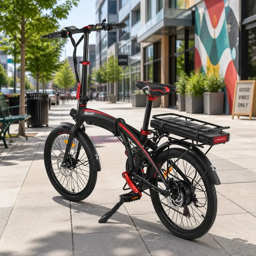 Folding Electric Bike Urban Commuter 250W Motor Portable Rechargeable