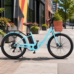 26" Electric City Bike eBike Commuter Bicycle 36V Battery Motor Urban Riding