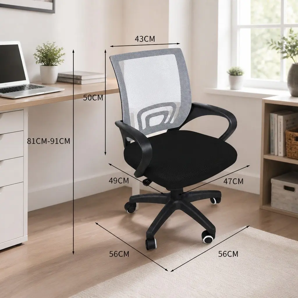 Ergonomic Office Chair for Computer Gaming Adjustable Height Mesh Back