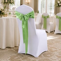 Specifications of 20 Pcs Grass Green Chair Sashes