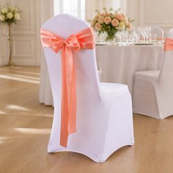50x Satin Chair Sashes Cloth Cover Wedding Party Banquet Formal Event Decoration