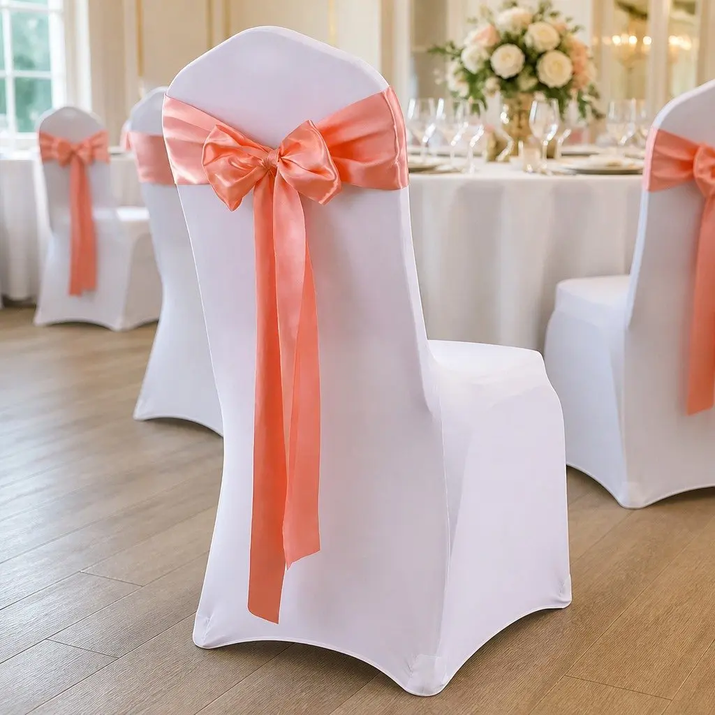 Satin Chair Sashes for Weddings and Events 278cm x 18cm 50 Piece