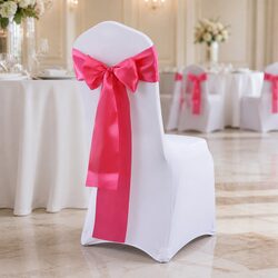 Specifications for 50 Mauve Satin Chair Sashes - 278cm x 18cm
