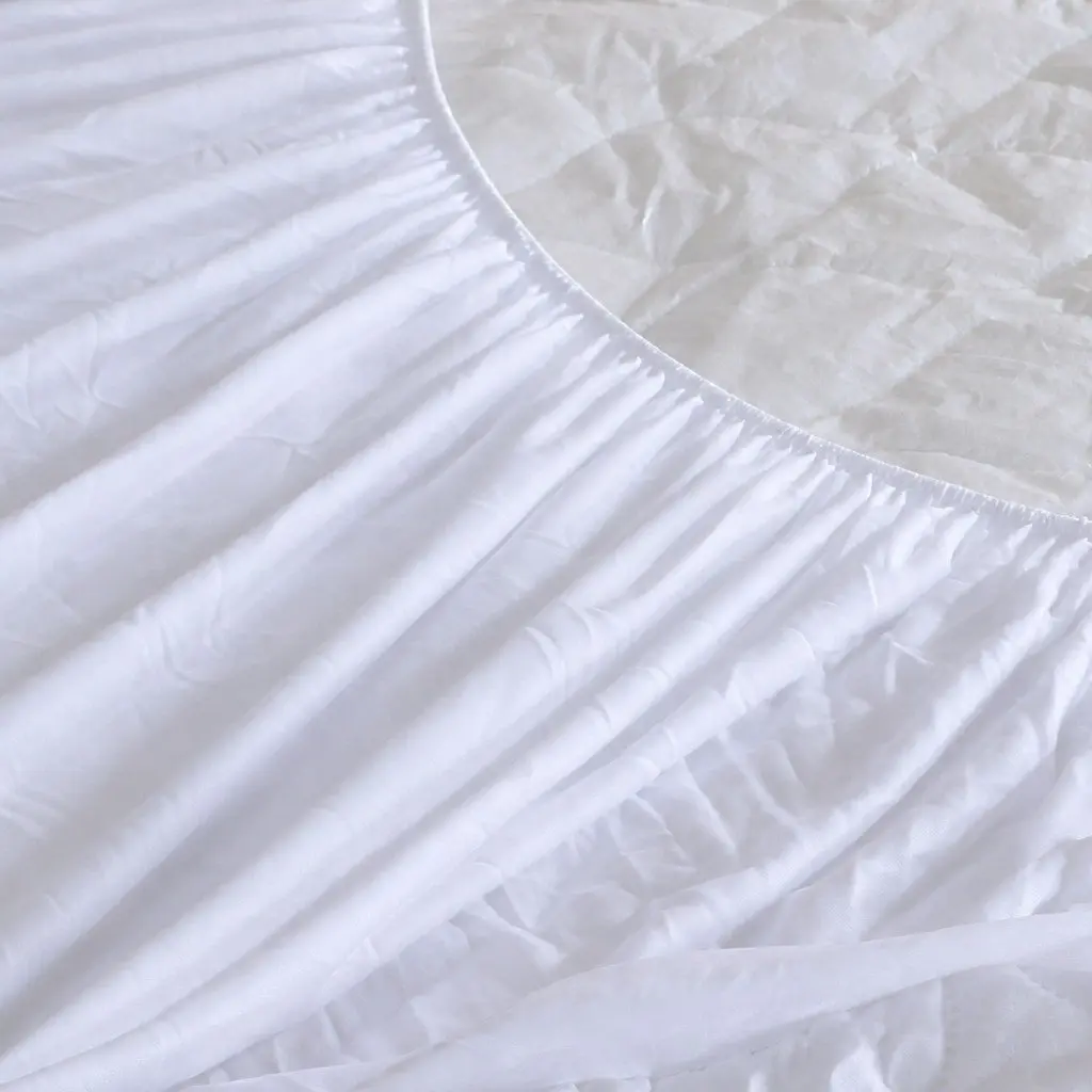 King Single Fitted Waterproof Mattress Protector for Dust Mite and Allergen Prevention