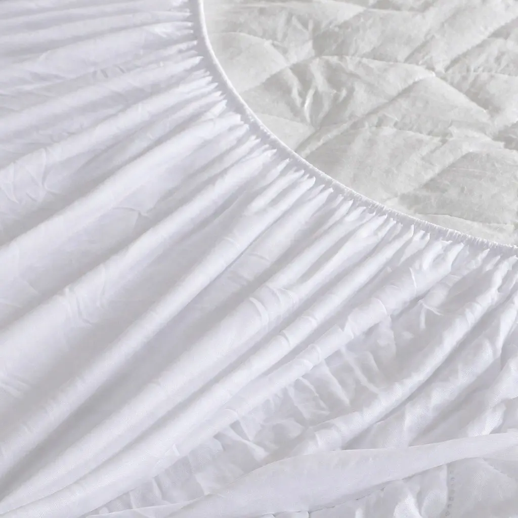 Single Fitted Waterproof Mattress Protector Dust Mite Allergen Prevention