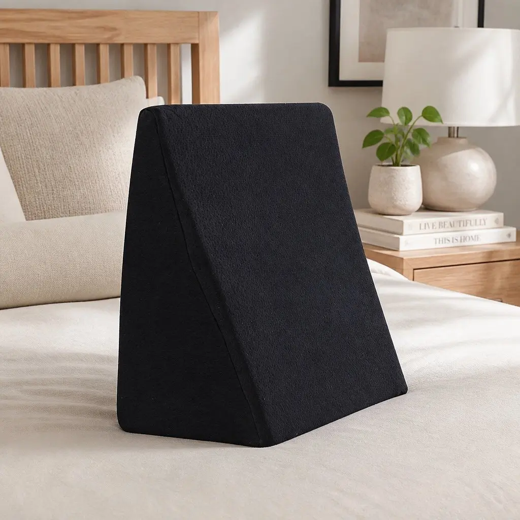 2x Cool Gel Memory Foam Wedge Pillow Set