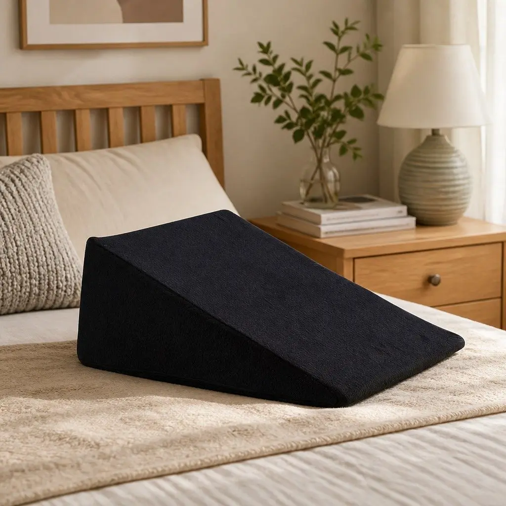 Wedge Pillow Memory Foam Cooling Gel Back Support Cushion Elevate Legs Upper