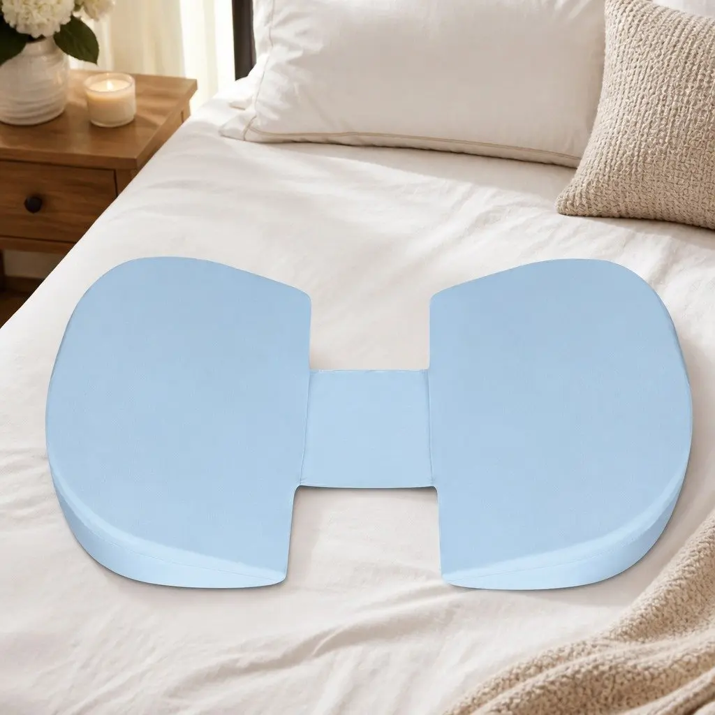 Pregnancy Pillow Full Body Maternity Support Adjustable Belly Blue 40cm x 24cm x 12cm