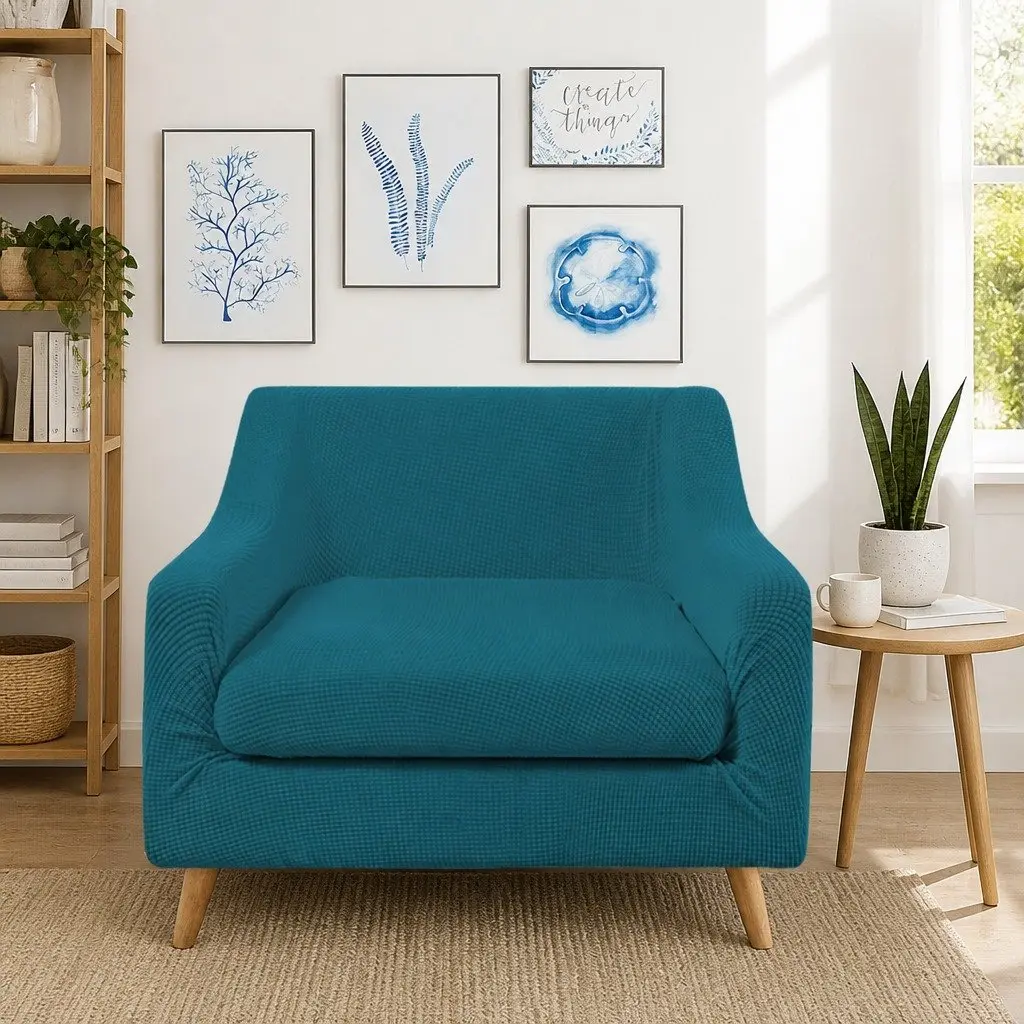 Sofa Seat Cover Stretch Protector Machine Washable Removable Furniture Guard