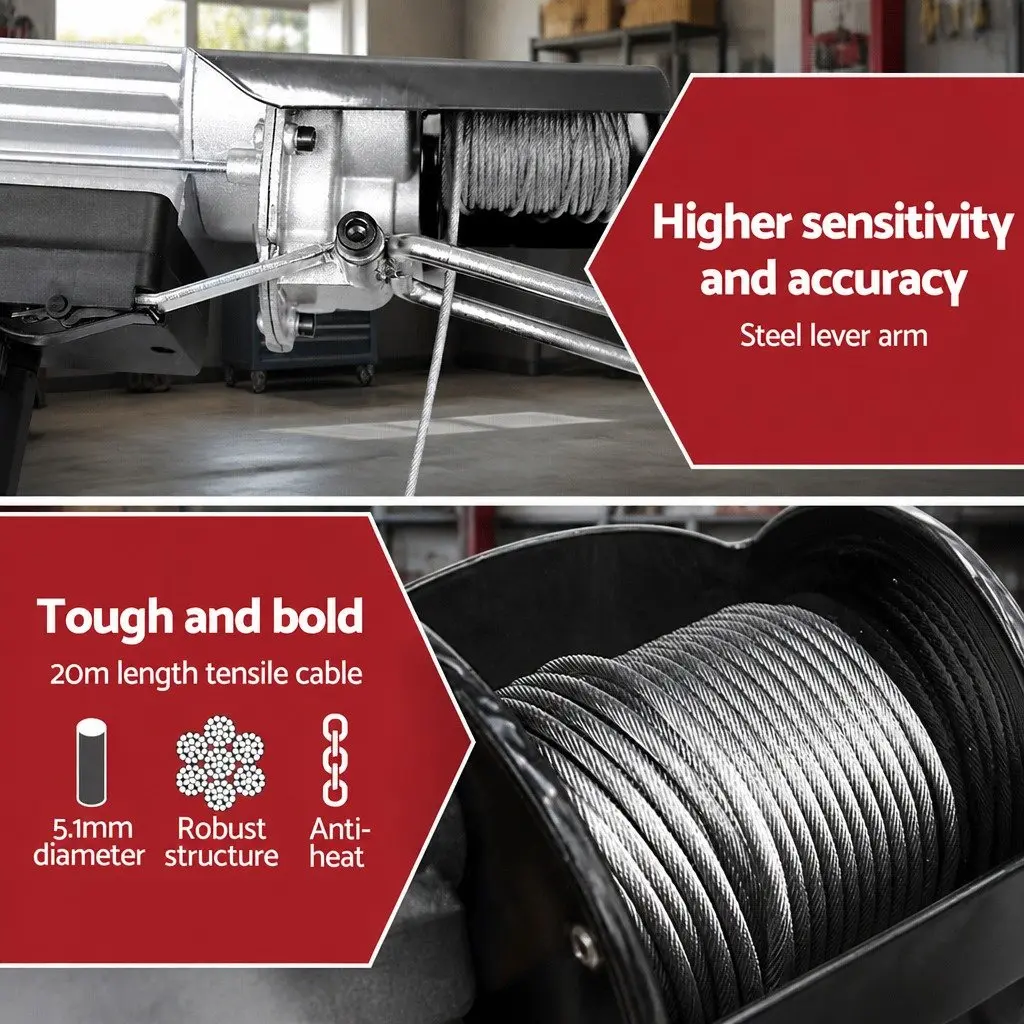 Electric Hoist Winch for Garage Warehouse Workshop 500KG 1000KG 20M Rope Remote Control Chain Lifting Tool