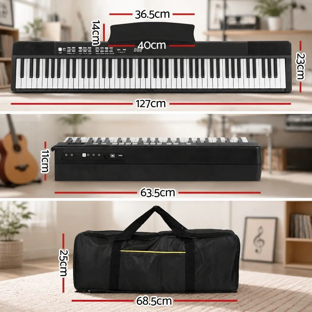 88 Key Electronic Piano Keyboard for Music Use Foldable Digital Size
