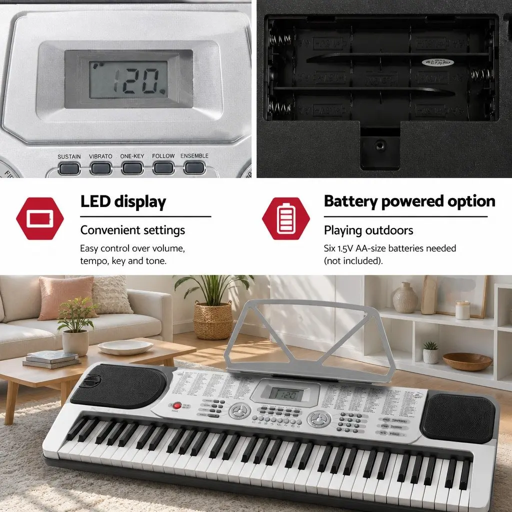 61-Key Electronic Piano with