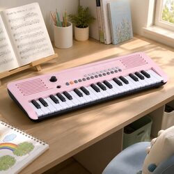 37-Key Digital Piano Keyboard for Kids Beginners Electronic Music Gift Pink