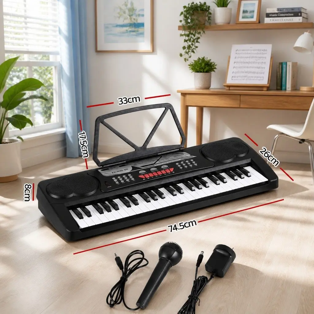 49 Key Electronic Keyboard Portable Digital Piano for Musicians 745 x 262 x 83 mm