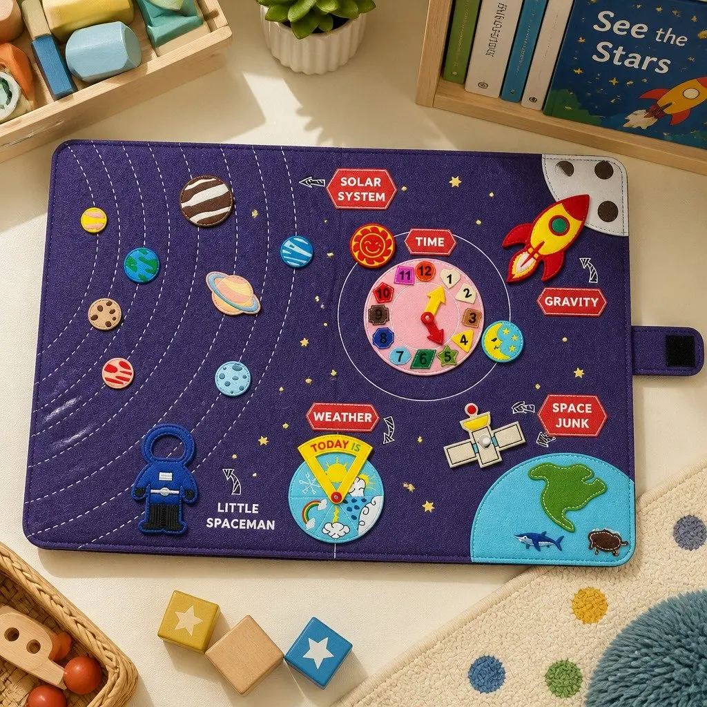 My Space Book for Kids Ages 4-6