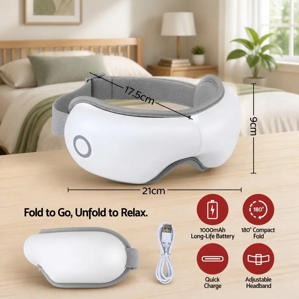 Eye Massager with Bluetooth and Heating