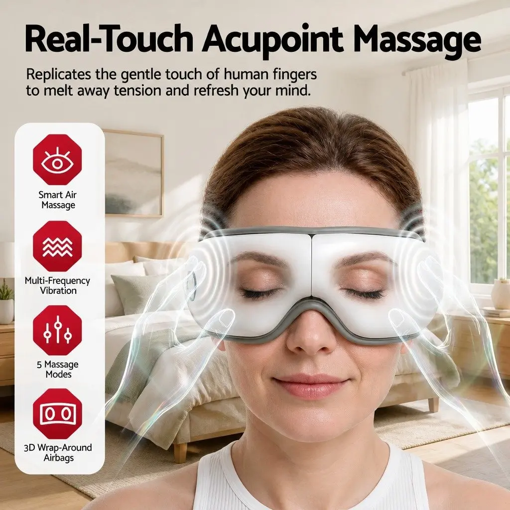 Eye Massager with Bluetooth and Heating