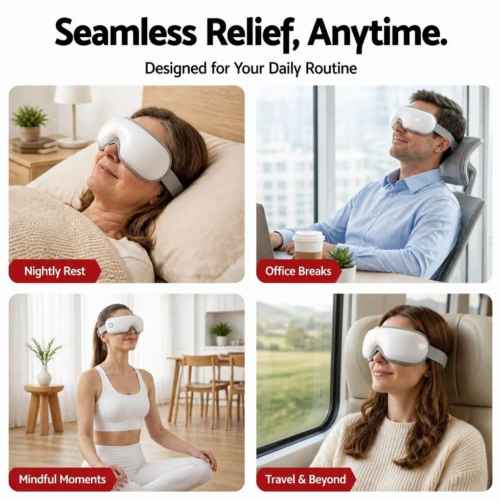 Eye Massager with Bluetooth and Heating