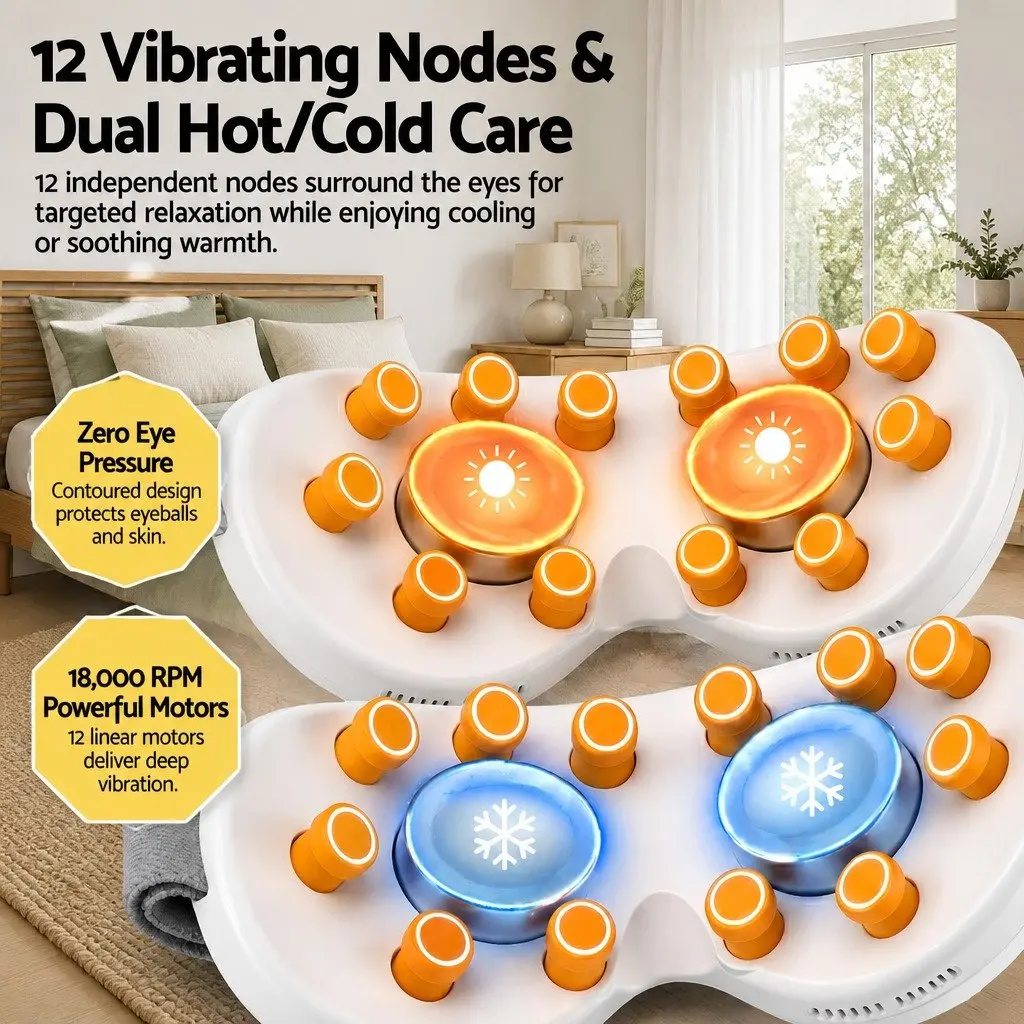 Eye Massager with Hot Cold Compress