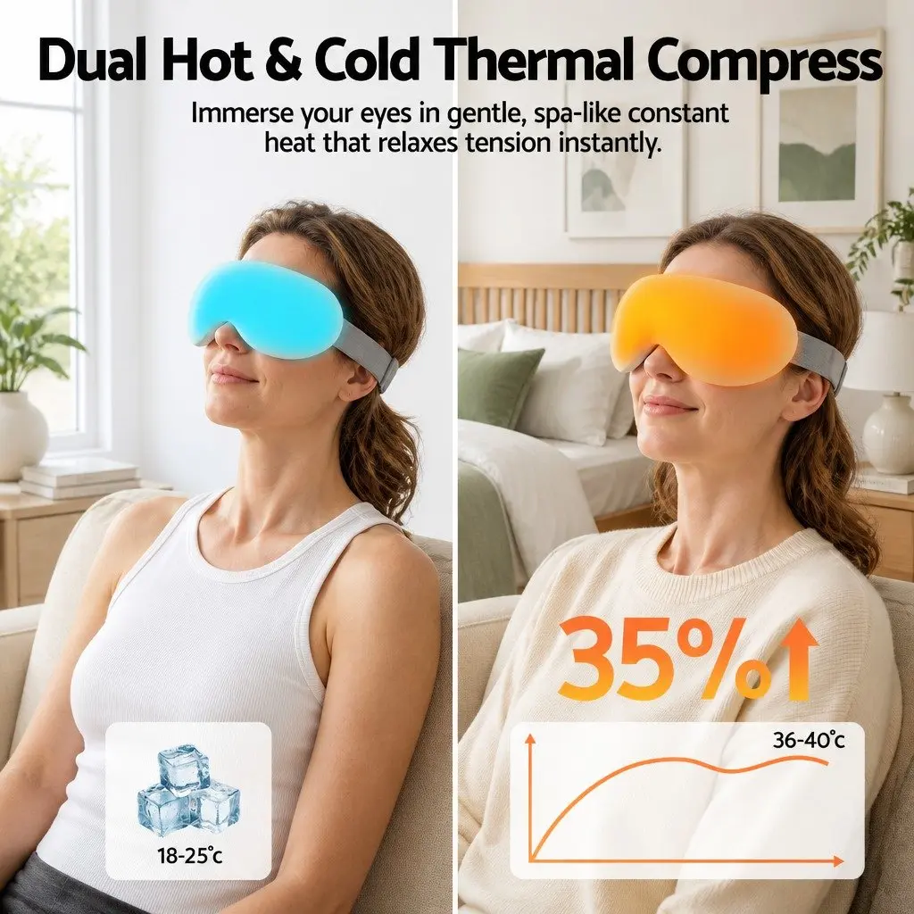 Eye Massager with Hot Cold Compress