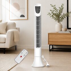 Tower Fan Cooler 3 Speeds Oscillating Portable Bladeless Air Circulation Device