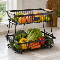 Specifications of 2-Tier Detachable Fruit Basket Stand