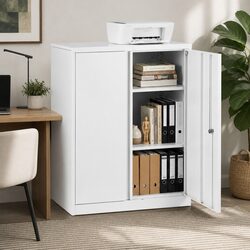 Steel Filing Cabinet: 80cm x 40cm x 100cm Dimensions