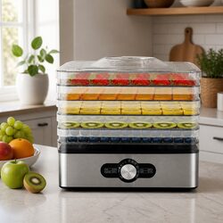 5-Tray Food Dehydrator with Stainless Steel Construction and Specs