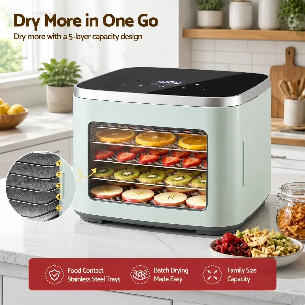 5 Tray Food Dehydrator Machine