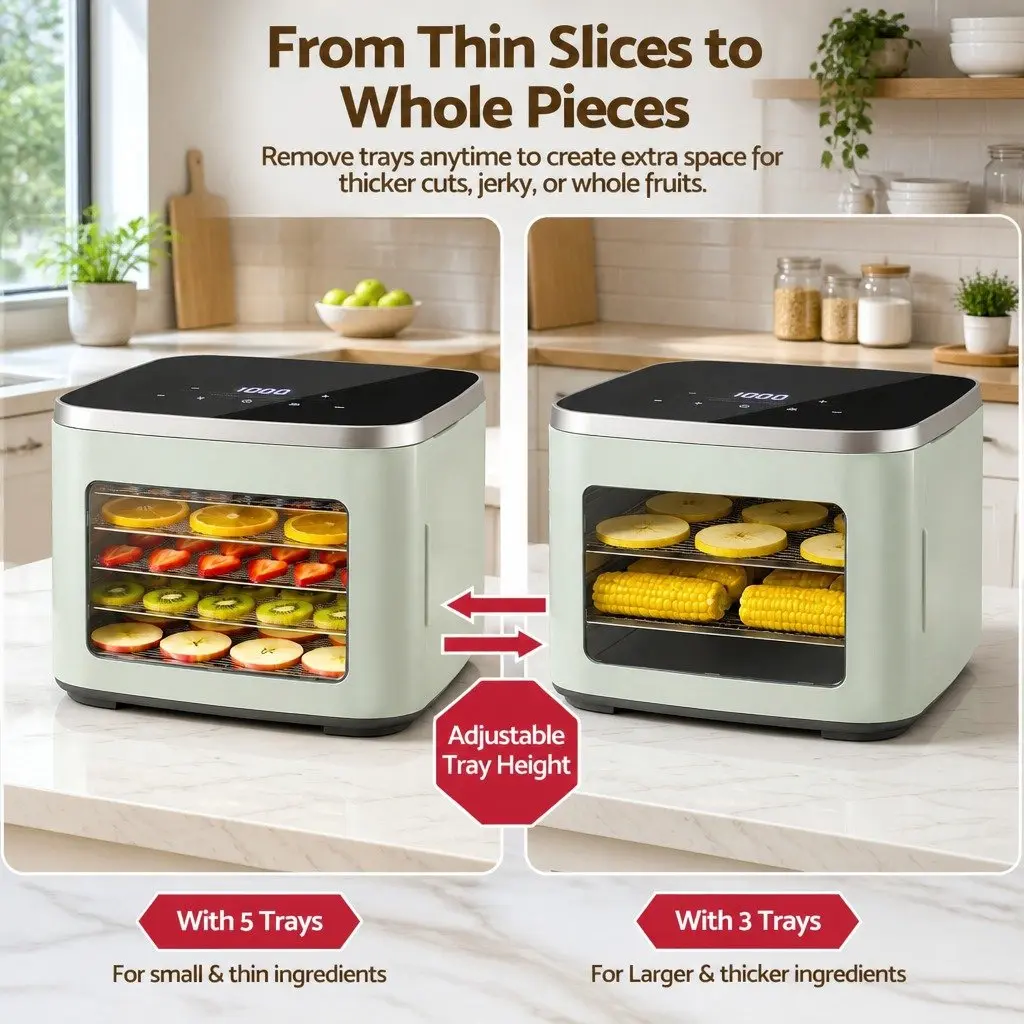 5 Tray Food Dehydrator Machine