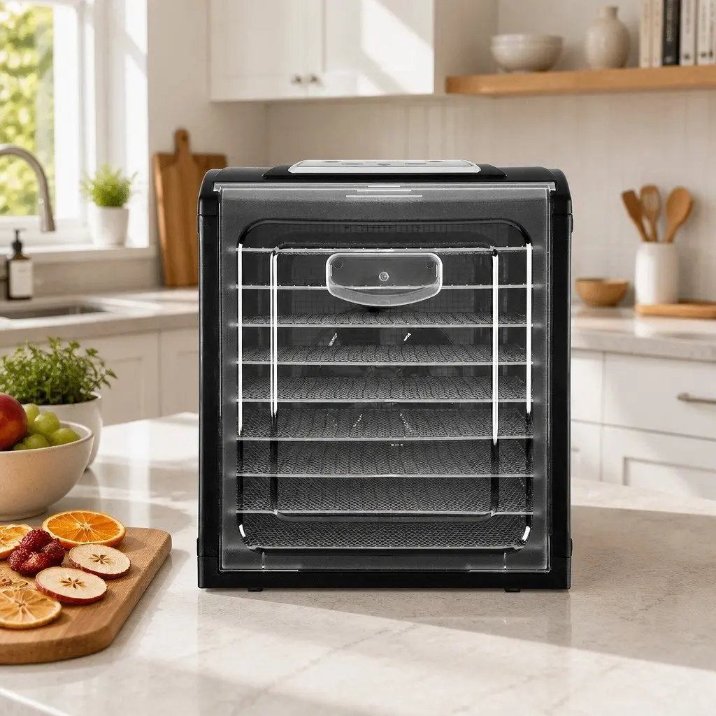Food Dehydrator for Kitchen 9 Trays Stainless Steel Commercial Beef Jerky Maker